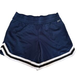 DSG MESH MID-RISE SHORTS GIRLS university navy size L 14 NWT relaxed fit